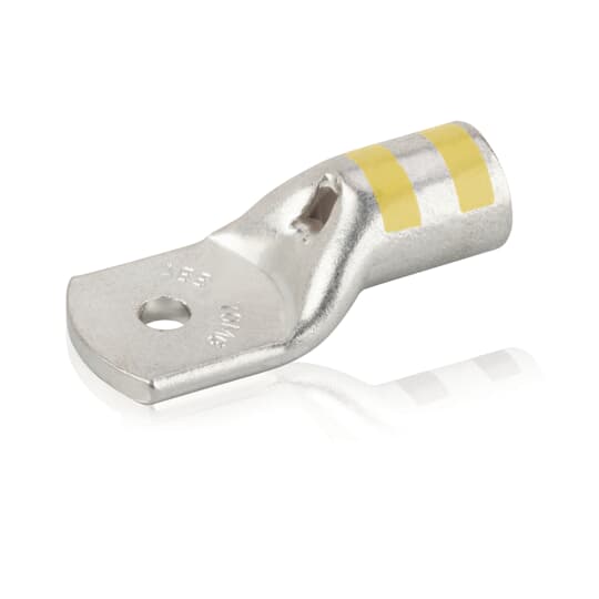 Cosse Color-Keyed droite à raccord M6 pour section 16mm² – 1 trou / Jaune 16M6-A