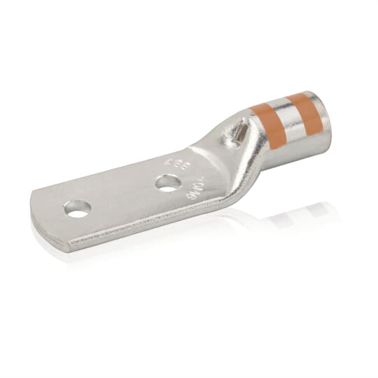 Cosse Color-Keyed droite à raccord M12 pour section 185mm² – 2 trous / Orange 185M12-A-2