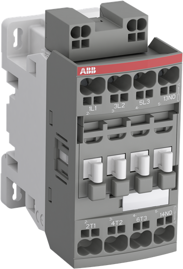ABB AF12-30-10-11 IEC Magnetic Contactor - 24VAC, 13.8A, 1NO (Normally Open)