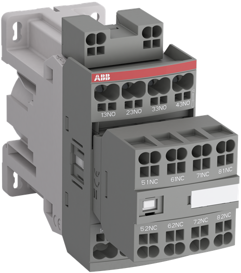 Contacteur auxiliaire, 24 V DC, bornes à connexion Push-In, faible consommation d'énergie