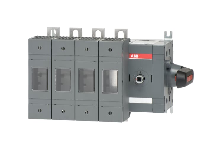 ABB  FUSE SWITCH DISCONNECTOR 4P, 160A ZIJBEDIENING DIN 000, 00 - OS160GDS40N2