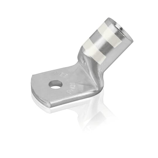 Cosse Color-Keyed 45° à raccord M8 pour section 25mm² – 1 trou / Blanc 25M8-A-45