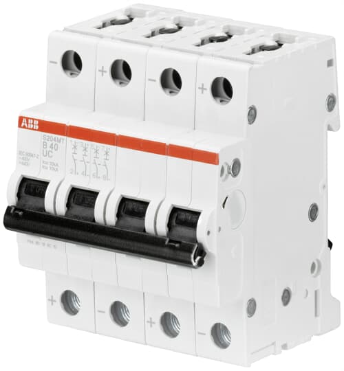 ABB  MINIATURE CIRCUIT BREAKER S200MT UC SERIE 4 P, B, 6A, F3 STANDAARD - S204MT-B6UC