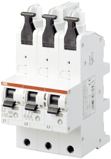 E50 3er-Block Hauptsicherungsautomat 2CDS 781 001 R4502 ABB S751/3 