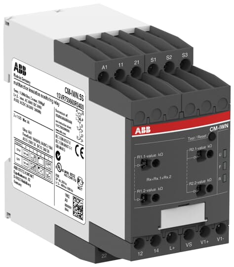 Details about   ABB CM-IWN.5S Multifunction Insulation Monitoring Relay 1SVR750660R0400 
