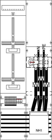Champ de mesure et de conversion BH5, pré-câblé avec croix de mesure