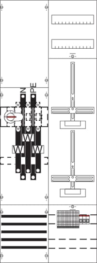 Champ de mesure et de conversion BH5, pré-câblé avec croix de comptage