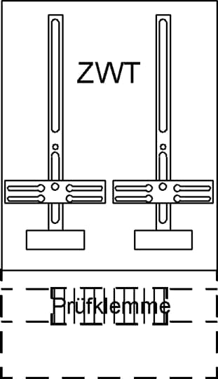 Plaque de changement de compteur, avec croix de compteur, emplacements TSG 1