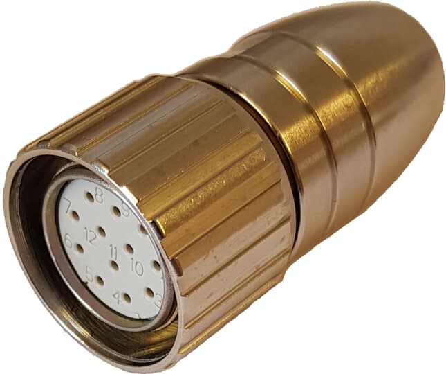 Buchsenstecker für Drehgeber RSA 597 SSF10M23 Pinbelegung im Uhrzeigersinn