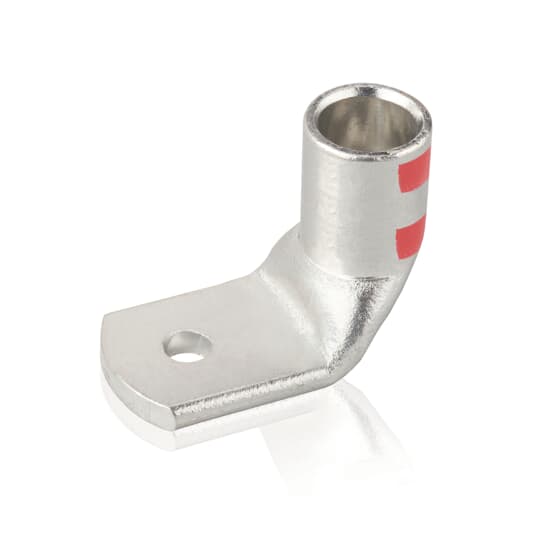 Cosse Color-Keyed 90° à raccord M8 pour section 35mm² – 1 trou / Rouge 35M8-A-90