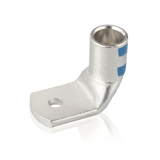 Cosse Color-Keyed 90° à raccord M12 pour section 50mm² – 1 trou / Bleu 50M12-A-90