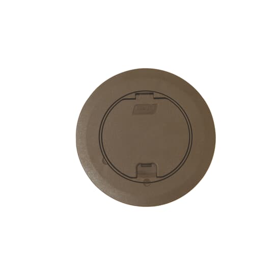ROUND RECESSED COVER - BROWN