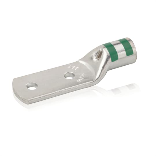 Cosse Color-Keyed droite à raccord M12 pour section 95mm² – 2 trous / Vert 95M12-A-2