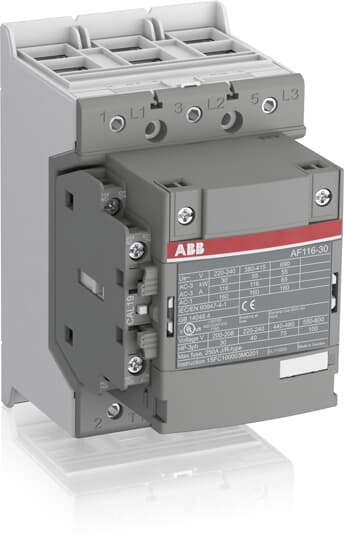 ABB  MAGNEETSCH. 55KW 400V3P COIL CODE 12 GROOT SPANNINGSBEREIK AUX CONTACT 1NO + 1NC - AF116-30-11-12