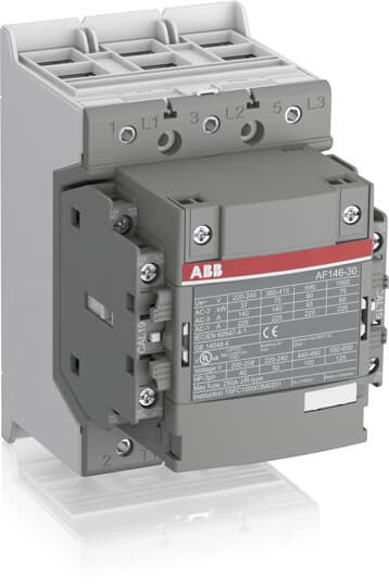 ABB  CONTACTOR 75KW 400V3P COIL CODE 13 GR. SP.BEREIK 1000VAC AUX CONTACT 2NO + 2NC - AF146-30-22-13