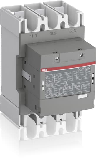 ABB  CONTACTOR 200KW 400V3P COIL CODE 13 GROOT SPANNINGSBEREIK AUX CONTACT 0NO + 0NC - AF370-30-00-13