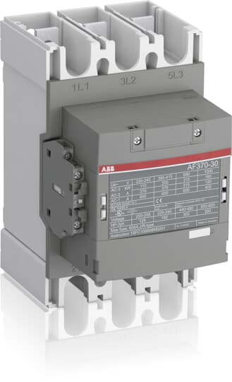 ABB  CONTACTOR 200KW 400V3P COIL CODE 14 GROOT SPANNINGSBEREIK AUX CONTACT 2NO + 2NC - AF370-30-22-14