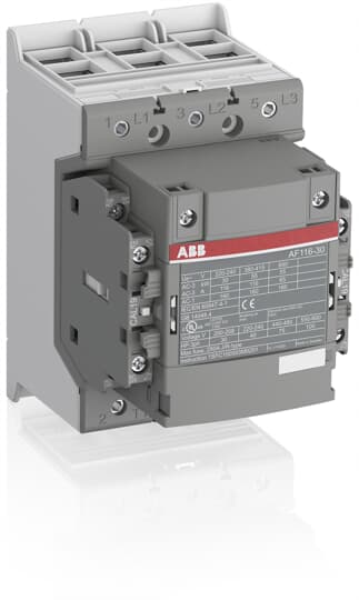 ABB  MAGNEETSCH. 55KW 400V3P COIL CODE 12 GROOT SPANNINGSBEREIK AUX CONTACT 2NO + 2NC - AF116-30-22-12