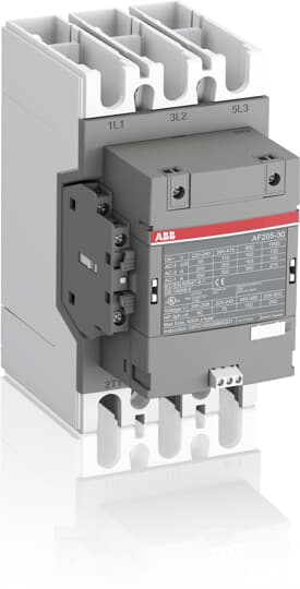 ABB  CONTACTOR 90KW 400V3P COIL CODE 33 GROOT SPANNINGSBEREIK AUX CONTACT 1NO + 1NC - AF190-30-11-33