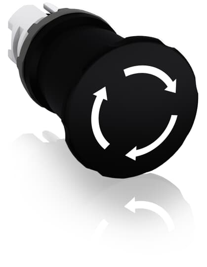 ABB  MACHINE STOP MODULAR SERIES DIA. 40MM, TURN-TO-RELEASE, BLACK - MPET4-10B