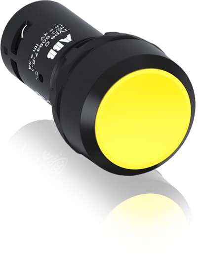 ABB  PUSH BUTTON YELLOW MET 1NO  - CP1-10Y-10