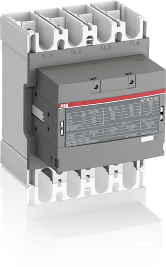 ABB  CONTACTOR 140KW 400V4P COIL CODE 11 GROOT SPANNINGSBEREIK AUX CONTACT 0NO + 0NC - AF265-40-00-11