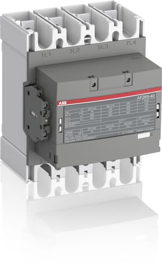 ABB  CONTACTOR 140KW 400V4P COIL CODE 11 GROOT SPANNINGSBEREIK AUX CONTACT 2NO + 2NC - AF265-40-22-11