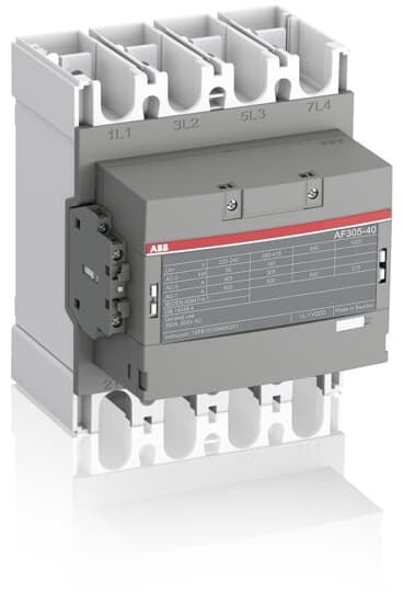 ABB  CONTACTOR 160KW 400V4P COIL CODE 11 GROOT SPANNINGSBEREIK AUX CONTACT 2NO + 2NC - AF305-40-22-11