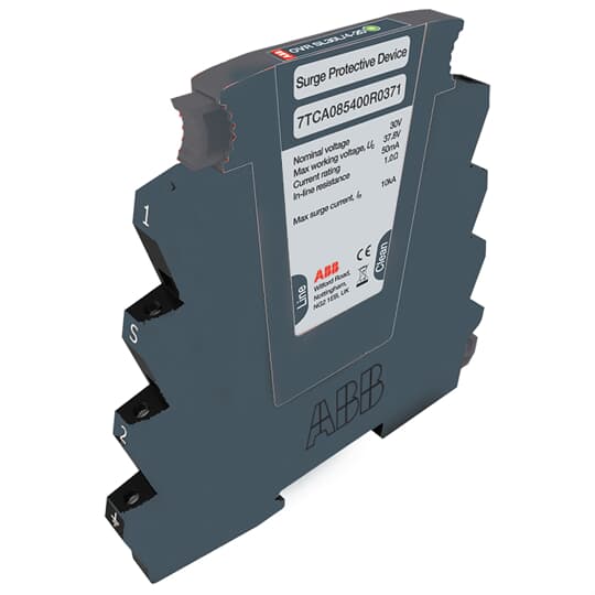 Überspannungsabl. RK, 30 V, 75 mA, 1 Ohm, 45 MHz, 1DA, LED Reihenklemme