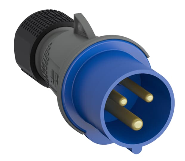 ABB  PLUG 32 AMPERE,2P + E CONNECTION 2,5 - 6 MM2 CONNECTION DIAMETER 22 MM - 232EP6