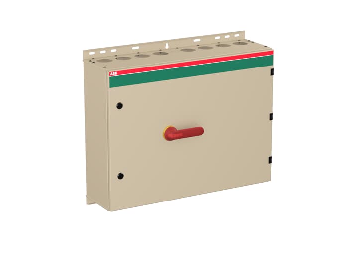 Interrupteur de sécurité dans un boîtier en tôle 6 pôles 110 kW 400 V