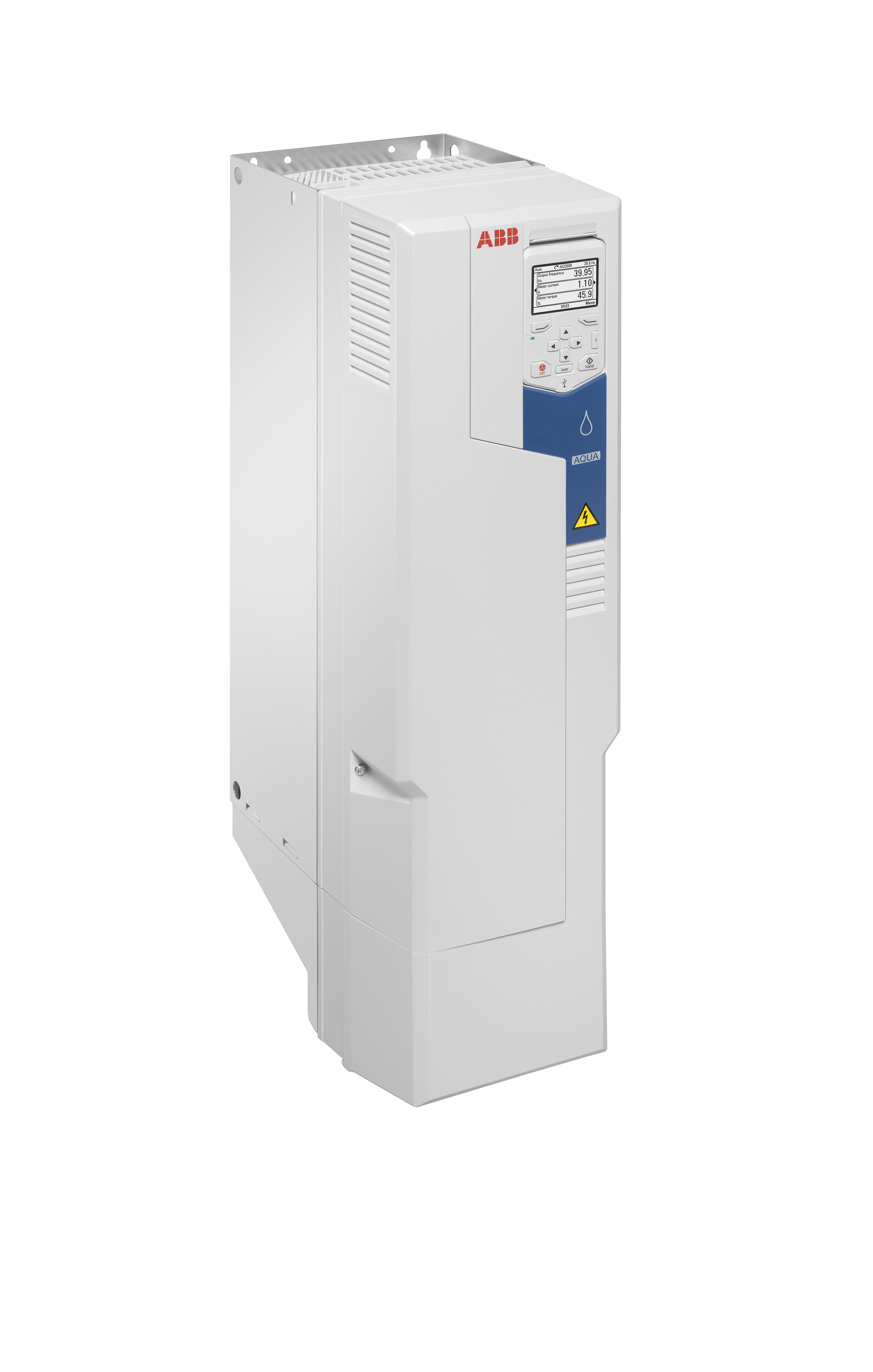 3AXD50000034602 LV AC wall-mounted drive for water and wastewater, IEC: Pn 55 kW, 106 A, 400 V (ACQ580-01-106A-4)