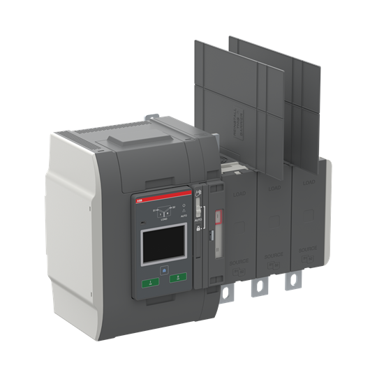 Commutateur automatique TruONE 3 pôles 600 A, unité de commande de niveau 4