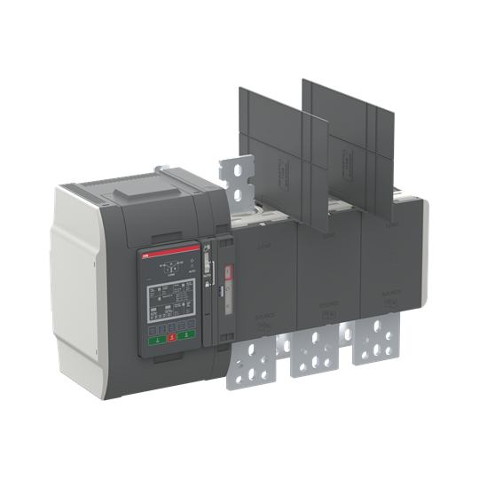Commutateur automatique TruONE 3 pôles 1200 A, unité de contrôle de niveau 2