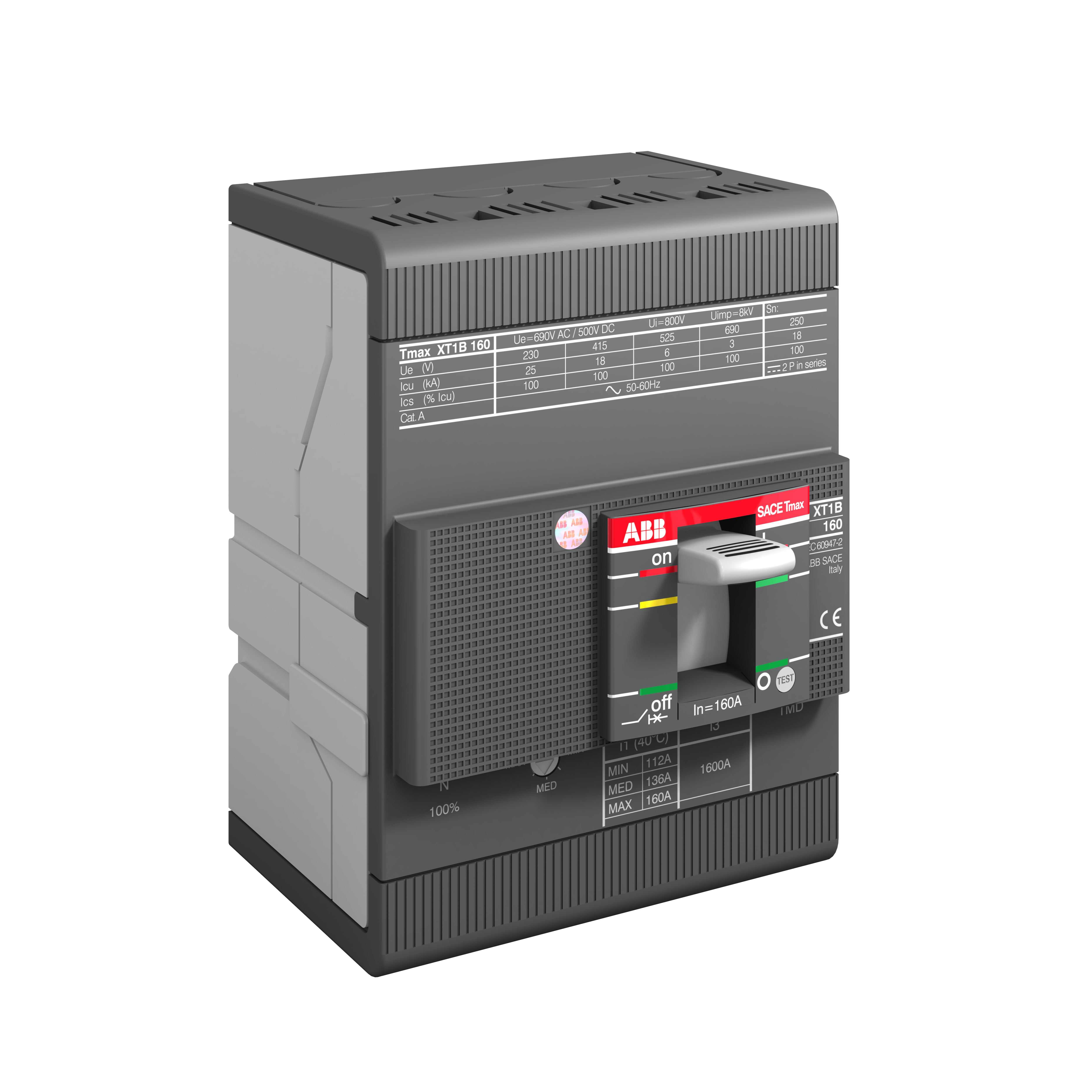 XT1C 160 TMD 160-1600 4p F F InN=100% | ABB