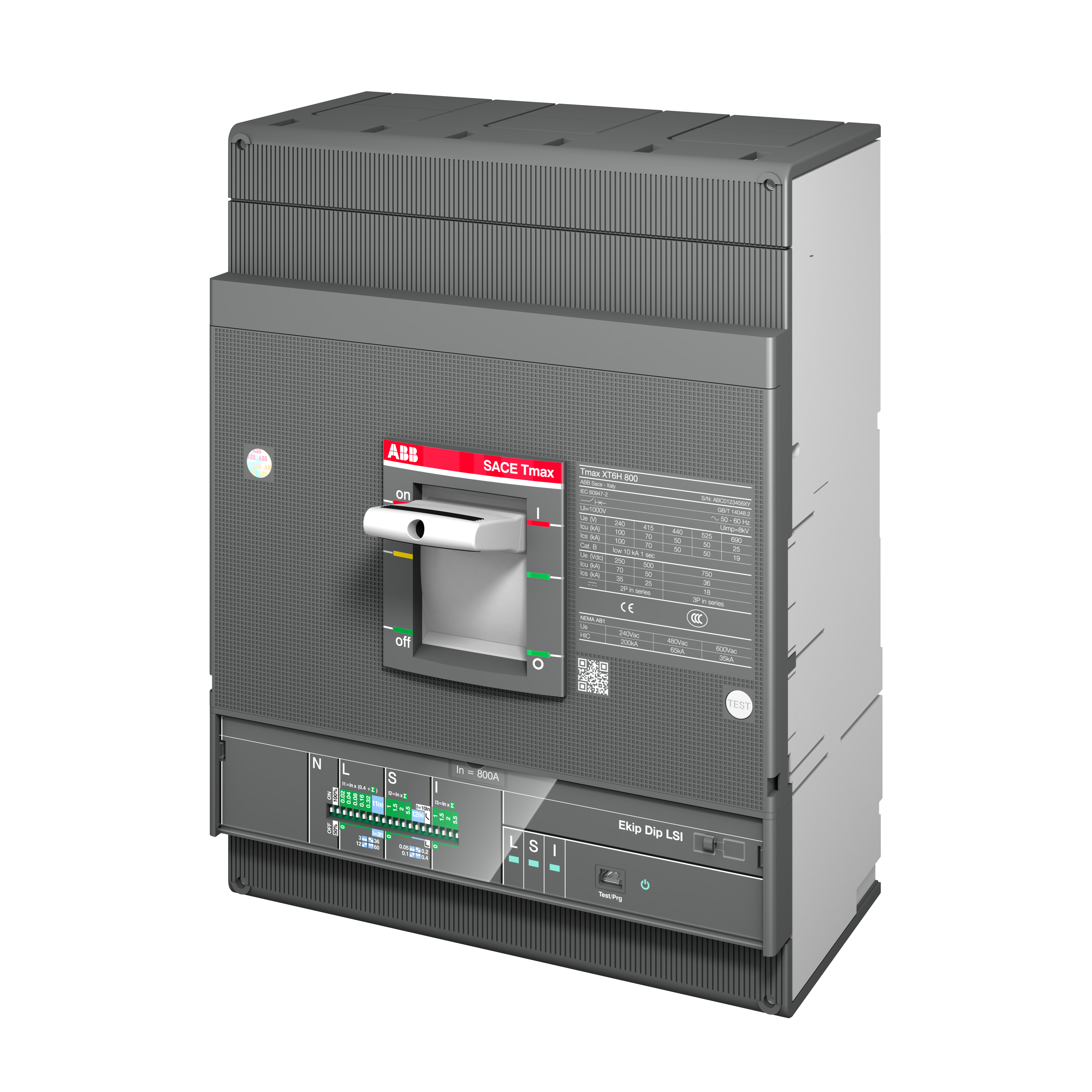 XT6S 800 Ekip Dip LSI In=800 3p F F | ABB