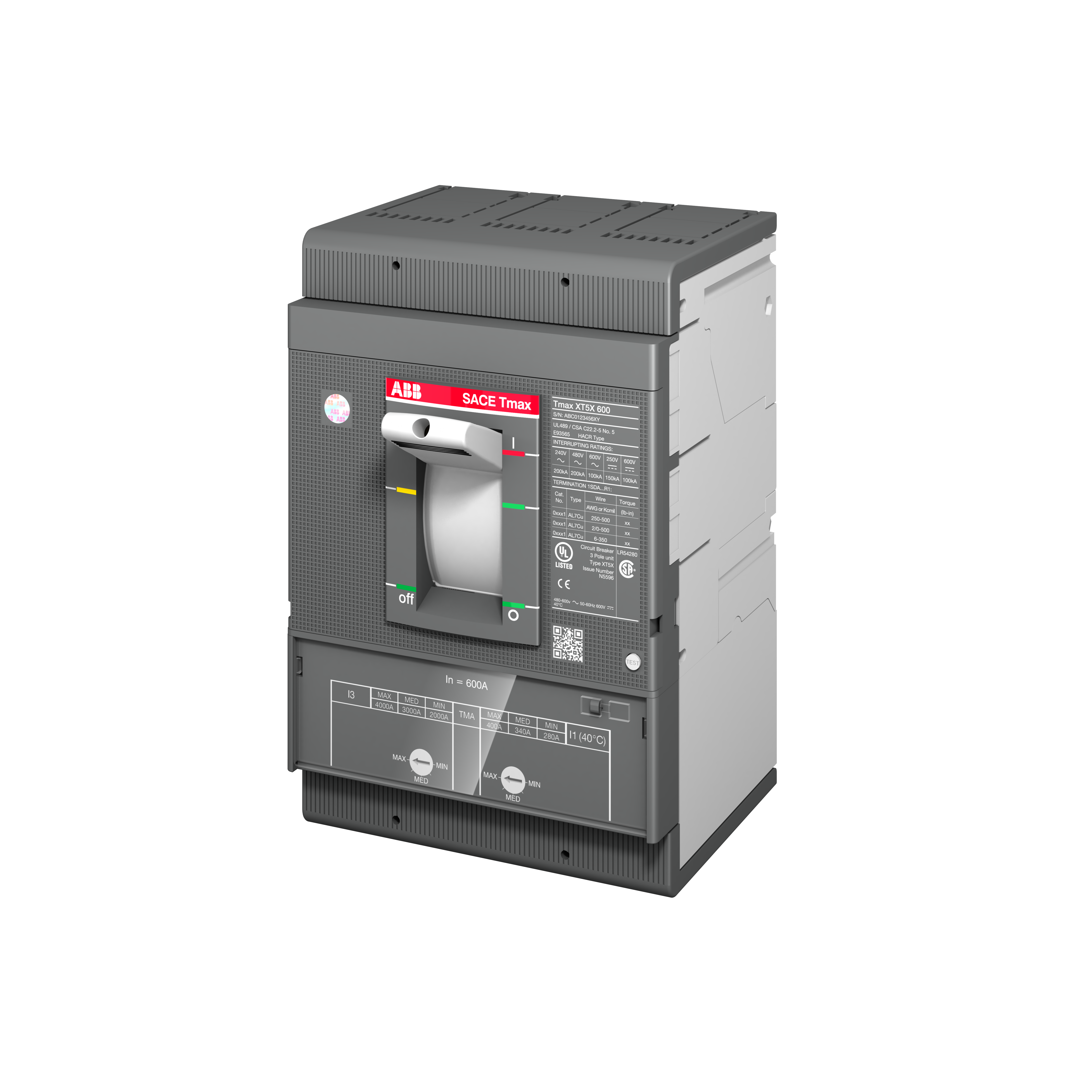 XT5S 600 TMG 600-3000 3p FF UL | ABB