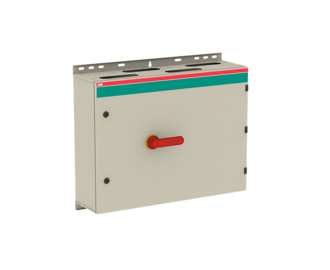 Interrupteur de sécurité en boîtier en tôle d'acier 6 pôles 110 kW 400 V