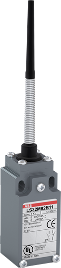 Interrupteur de position standard boîtier métallique IP66 avec tige à ressort 1SBV011992R1211