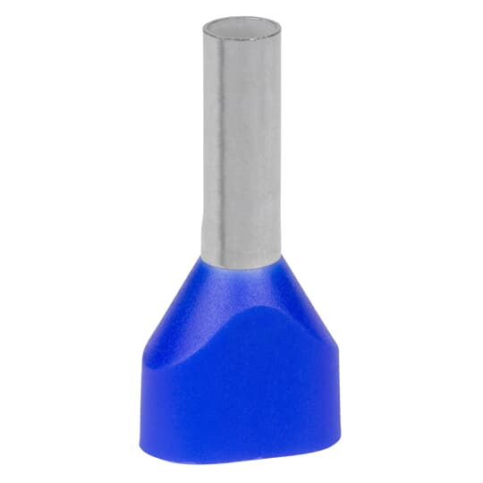 Embout de câblage double pré-isolé DIN Polypropylène Bleu 2.5mm² longueur 18mm 2FER2518P-D