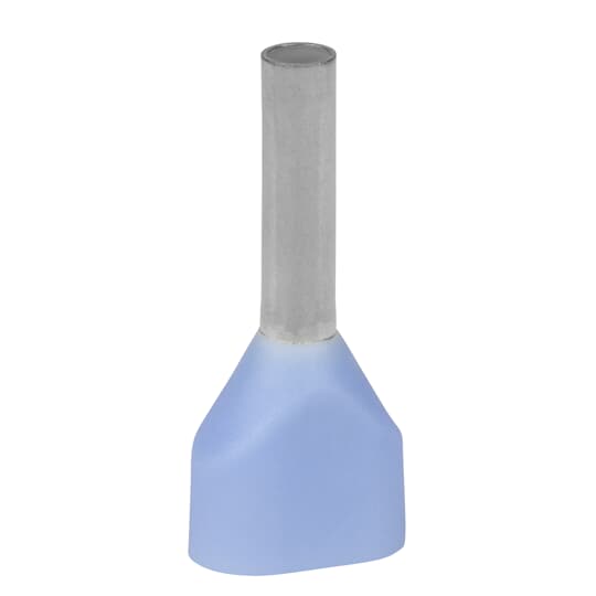 Embout de câblage double pré-isolé Polypropylène Bleu ciel 0.75mm² long 18mm 2FER7518P-F