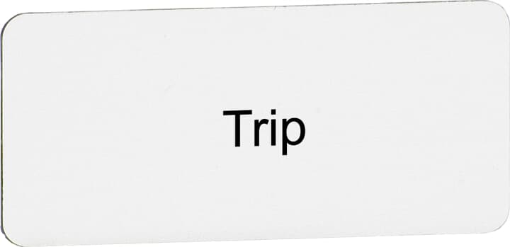 Insertion de texte "Trip", pour interrupteur avec 1 position de commutation 1SFA611930R1118