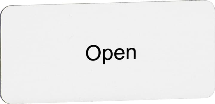 Insert de texte "Open", pour interrupteur avec 1 position de commutation 1SFA611930R1133