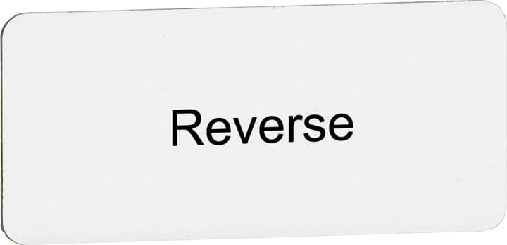 Insertion de texte "Reverse", pour interrupteur avec 1 position de commutation
