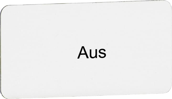 Beschriftungsschild "Ein", Kunststoff alufarben, CombiLine Modular und -Compact