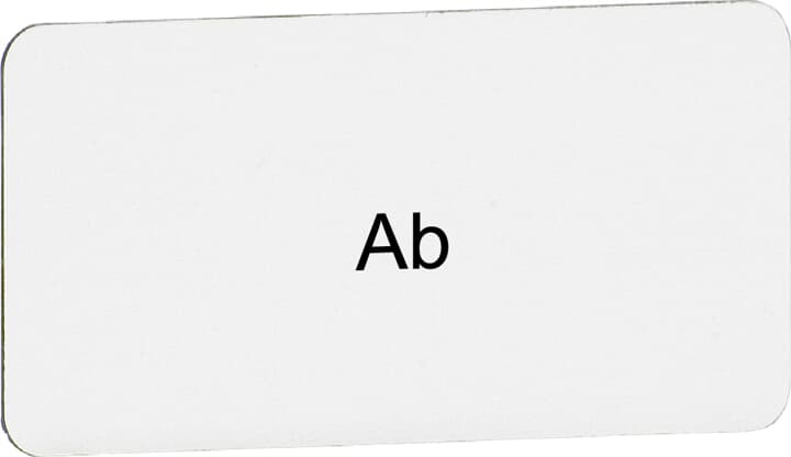 Beschriftungsschild "AUS", Kunststoff alufarben, CombiLine Modular und -Compact