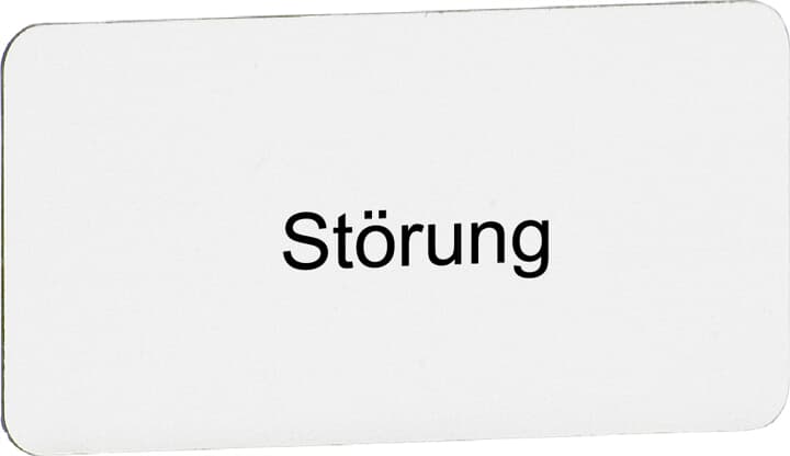 Étiquette de signalisation de dérangement, plastique couleur aluminium 1SFA611932R1112