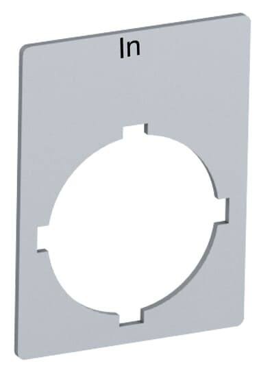 Plaque signalétique "In", pour interrupteurs avec 1 position de commutation