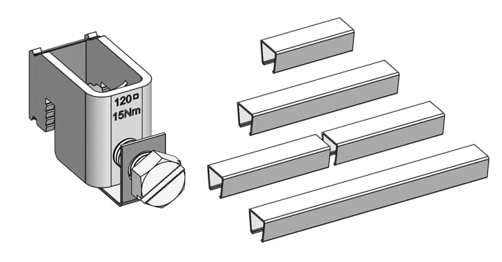 Ausrüstsatz, Einspeiseklemmen 120mm²
