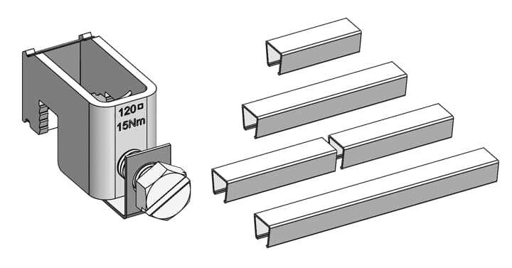 Ausrüstsatz, Einspeiseklemmen 120mm²